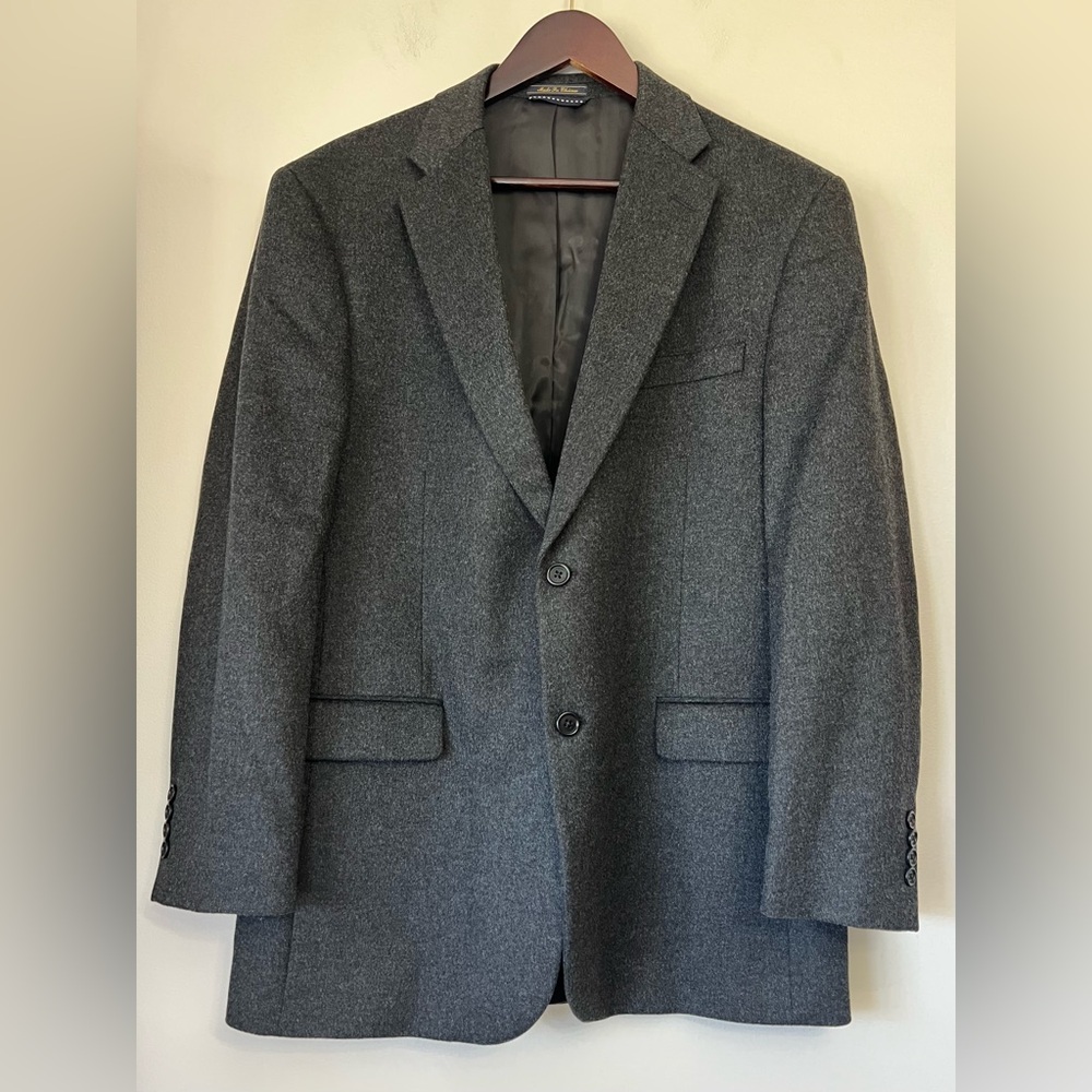 Tommy Hilfiger Mens Sport Coat Jacket Wool Silk Cashmere Blend Size 42R Office